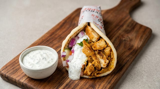 Spicy Chicken Gyro.
